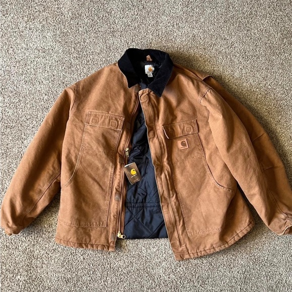 Carhartt Duck DETROIT Jacket Blanket lined XXL Tall - Picture 1 of 3